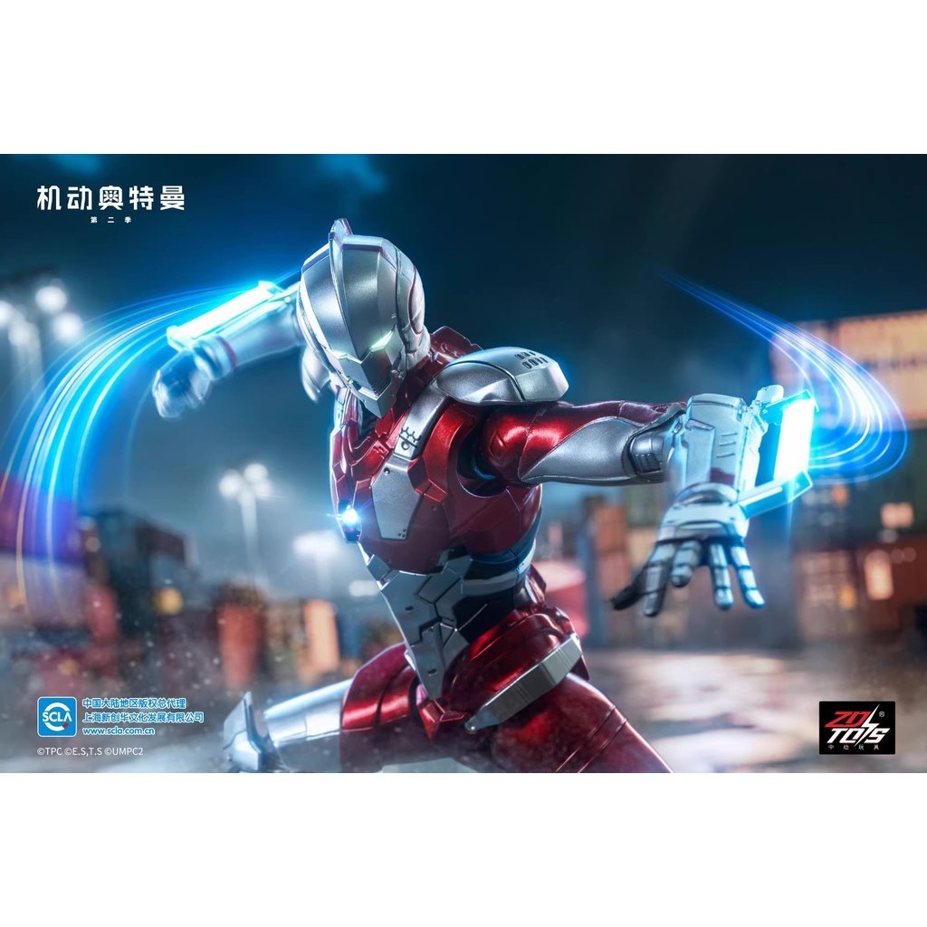 Mô hình ZD Toys Ultraman B Type Action Ultra Shinjiro Hayata 1/10 Scale Action Figure Zhong Dong