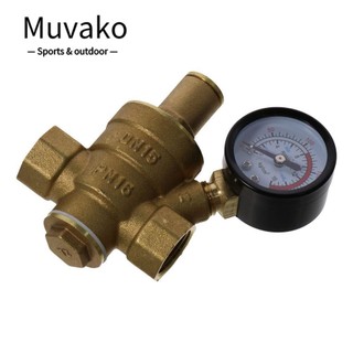 Bộ điều chỉnh áp suất nước, van giảm áp 3 / 4 ” npt có thể điều chỉnh 1 / 2 ” g1 / 2, van giảm áp lực nước bằng đồng thau dn15