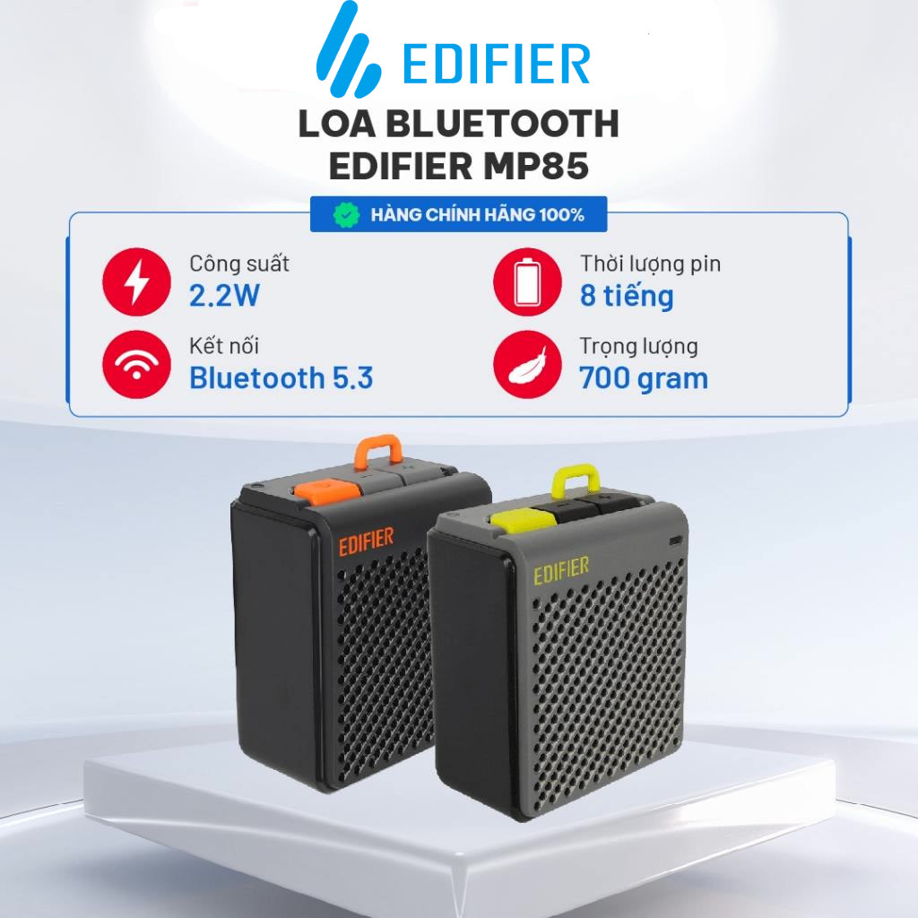 Loa Nghe Nhạc Bluetooth Edifier MP85 (Pin 8h/ Kết nối Bluetooth/ Edifier App/ Bảo hành 12 tháng)