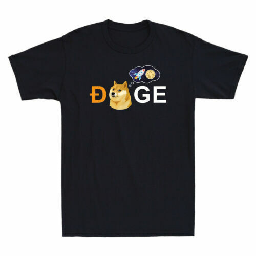 Dogecoin Doge Hodl To The Moon Meme Áo thun nam tình nhân ngộ nghĩnh