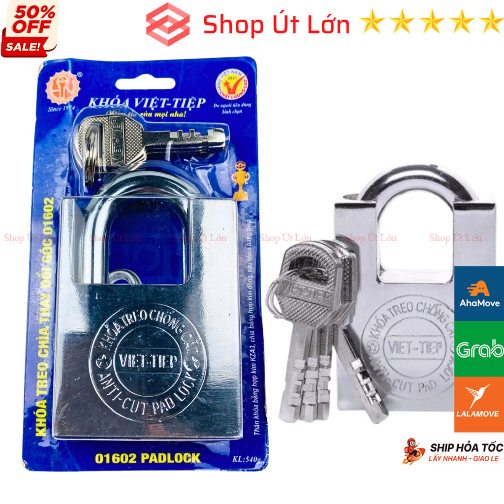 Ổ Khoá Việt Tiệp chống cắt 01602, khoá treo Việt Tiệp - Shop Út Lớn
