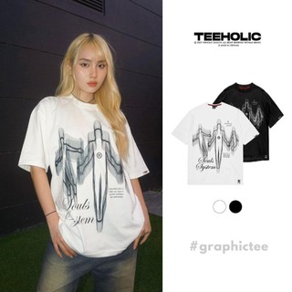 Áo thun unisex nam nữ local brand in hình souls system màu trắng TeeHolic - THS