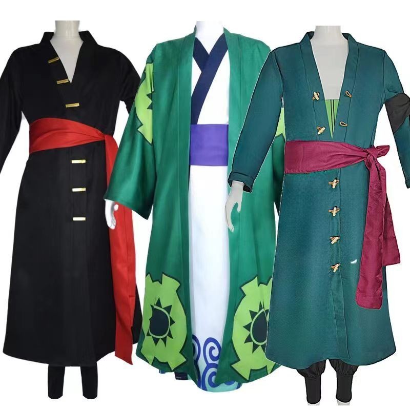 One Piece Roronoa Zoro áo choàng cosplay vải trang phục tiệc Halloween