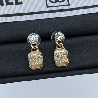 Bông tai thời trang thép titan chữ logo tai vòng bông tai trang sức nữ
