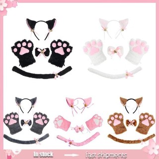Yoi Lolita Người Giúp Việc Cho Mèo Cosplay Bộ Phụ Kiện Halloween Hóa Trang Mèo Con Tai Cos