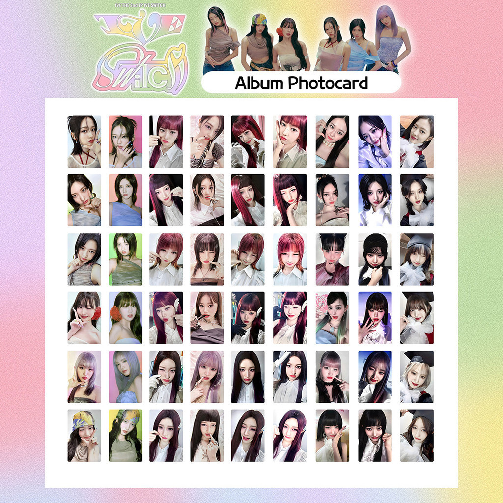 Album Mini Kpop IVE IVE SWITCH Thẻ sưu tập thẻ đặc biệt Yujin Gaeul Wonyoung LUZ Rei Leeseo