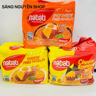 Mì Trộn/Mì Nước Nabati Phô Mai Bịch 5 Gói x 65g Đủ Vị