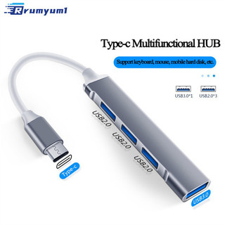 Còn hàng! 4 cổng Usb 3.0 Hub Bộ chia Type-c tốc độ cao 5gbps cho phụ kiện máy tính Pc Hub đa cổng Usb 3.0 2.0