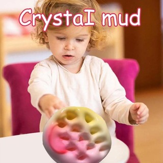 Chậm Rebound Slime CrystaI Putty Fidget Đồ Chơi Crunchy Fluffy Jelly DIY Đất Sét Co Giãn Đồ Chơi Tiện Ích N1R2