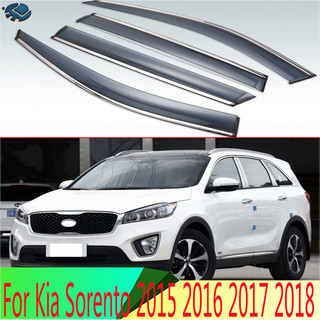 Tấm che bên ngoài bằng nhựa Lỗ thông hơi Tấm che nắng Tấm chắn mưa cho Kia Sorento 2015 2016 2017 2018