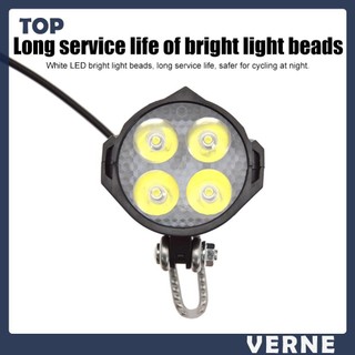 Đèn pha xe đạp điện 12w led 36v 48v đèn xe đạp điện còi có độ sáng cao
