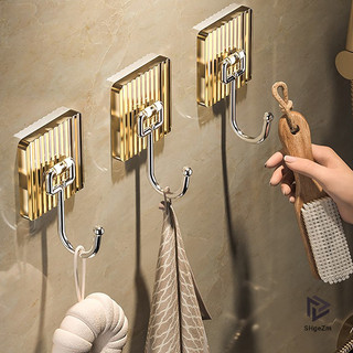 [Shgezm] Móc treo tường Acrylic Trang trí nội thất Giá treo khăn phòng tắm dính chắc chắn Không đục lỗ Treo áo Móc treo cửa sau Túi đựng chìa khóa [MỚI]