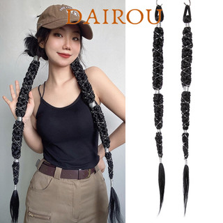 Dairou1 mảnh tóc giả dài 70cm, màu đen ngọc trai giả, thích hợp cho nữ