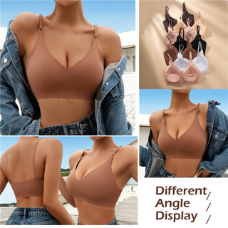 Áo ngực nữ su đúc không gọng nâng ngực mặc áo dài, Áo lót nữ bản to không đường viền sweetstory