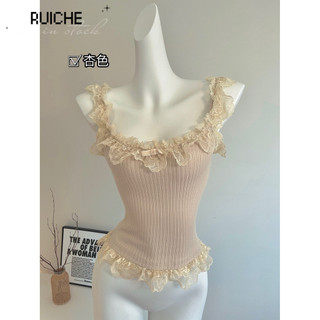 RUICHE Áo 2 dây áo ba lỗ Thời trang hàn quốc nhí nhảnh may đo ins Thông thường WCS2451RTG 23Z240603