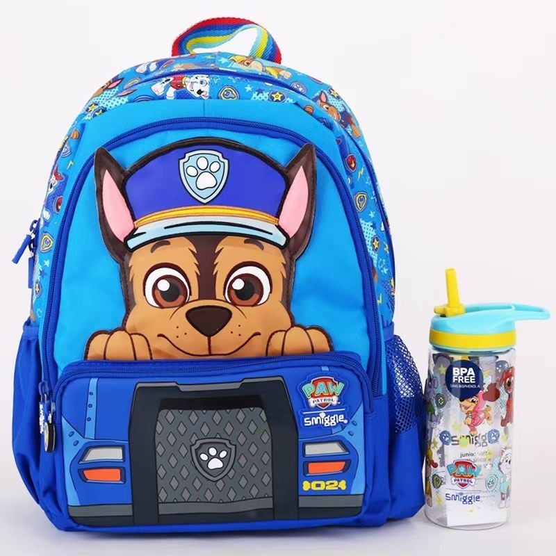 Blue Archie Barking Team Pen Case Ví Chai nước Ba lô vừa