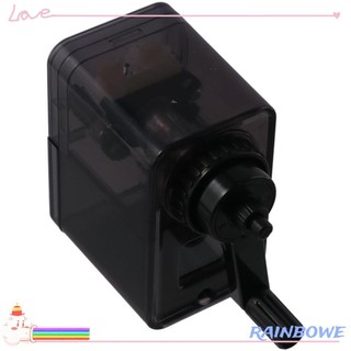 Máy mài bút chì thủ công RAINBOW, Máy mài bút chì có độ ồn thấp màu đen, Lưỡi thép xoắn ốc 1PC Lưỡi xoắn ốc mạnh hơn tại nhà