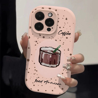 Dành Cho IPhone 11 12 13 14 15Pro Max X XR XS Max Apple 7 Plus 8 Plus IPhone 14 15Pro Tranh Sơn Dầu Cà Phê Vỏ Điện Thoại