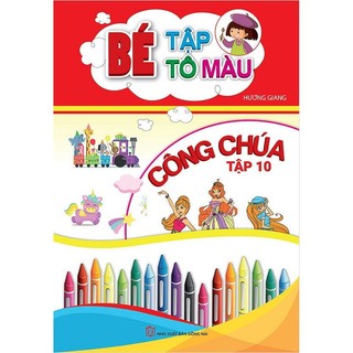 Sách - bé tập tô màu công chúa - tập 10