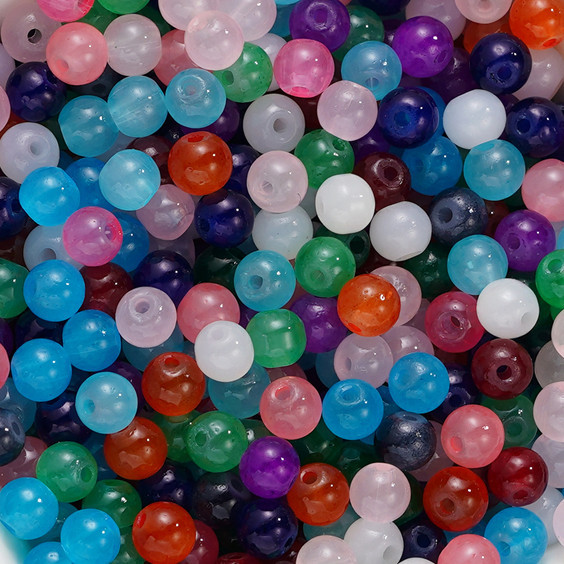 St. kunkka 4mm Hạt Thủy Tinh Séc 50-200 Chiếc Giả Ngọc Hạt Cho DIY Vòng Tay Vòng Cổ Làm