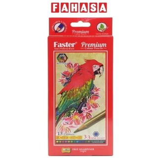 Hộp 13 bút chì màu premium - faster cp-fp385-13l