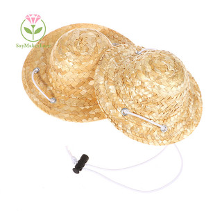1 chó thú cưng mini mũ rơm mexico sombrero mèo mũ chống nắng đi biển đảng chó hawaii mũ thú cưng phụ kiện trang phục cho chó