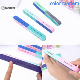 Kuzhen nhiều màu sắc chuyên nghiệp buff cho móng tay đánh bóng sáu mặt móng tay tập tin chà nhám làm móng tay móng tay làm đẹp dụng cụ làm móng tay hot