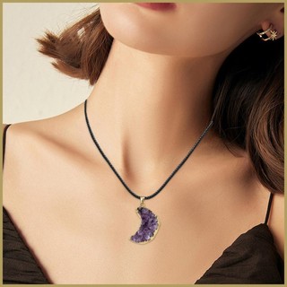 Vòng cổ pha lê Mặt dây chuyền mặt trăng đá quý Mặt trăng lưỡi liềm Mặt dây chuyền mặt trăng pha lê Vòng cổ mặt dây chuyền đá lưỡi liềm ofaravn