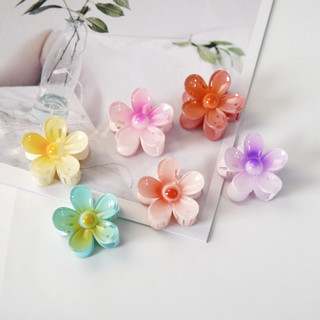 4cm Gradient Hoa Kẹp Tóc Trứng Hoa Nữ Cá Mập Kẹp Phụ Kiện Tóc