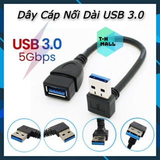 Dây cáp nối dài mở rộng USB 3.0 OTG 20cm 0.2m 1m 2m 3m, tốc độ truyền tải 5Gbps cho Máy In Bàn Phím Webcam PKCN