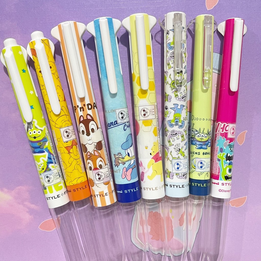 Nhật Bản uni Mitsubishi stylefit Winnie the Pooh Chip 'n' Titi Hộp đựng bút mô-đun giới hạn cho bé t
