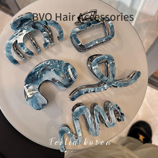 Phong Cách Mới Acetate Kim Loại Lấy Kẹp Nữ Lớn Tóc Tập Tóc Nhiều Đầu Lưng Cá Mập Kẹp Mũ Đội Đầu Ánh Sáng Sang Trọng Cao Cấp Phụ Kiện Tóc