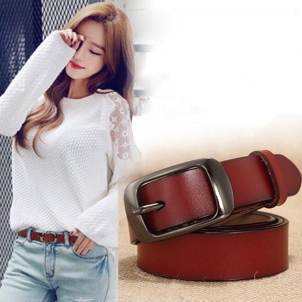 Xu hướng thời trang thắt lưng nữ màu trơn khóa kim loại quần jean với nhiều phong cách thắt lưng nam