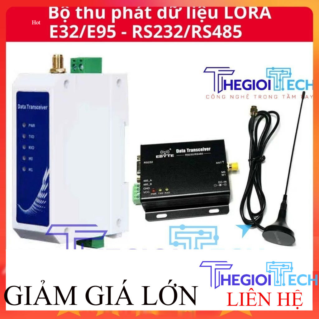 Bộ Thu Phát Dữ Liệu RF Lora EBYTE E95 E32 DTU 433L30-485 433L30-232 V8 400F20-232 400F20-485 RS232 R