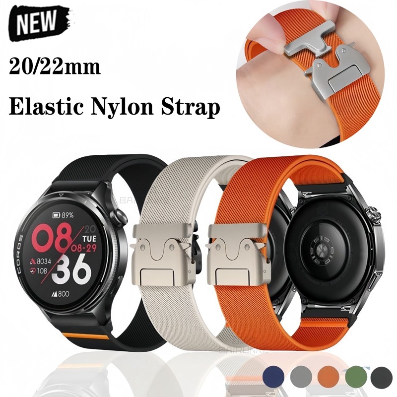 Dây đeo nylon cho đồng hồ Suunto Race S 9 Peak Pro 5Peak Ocean vertical 22mm, dây đeo thay thế