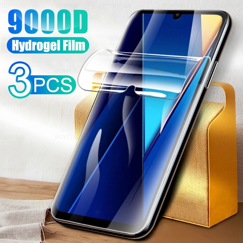 ‌3 HD Trong Suốt Chống Glare Hydrogel Cho Xiaomi Poco X7 X6 X5 X4 X3 X2 M7 M6 M4 Pro Neo NFC GT Plus