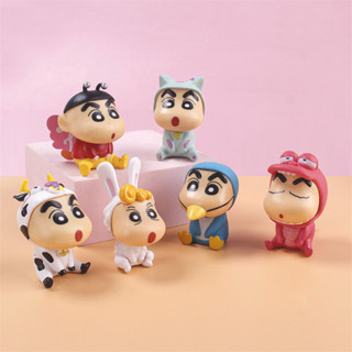 6 Cái / bộ Crayon Shin Chan Động Vật Serie Nhân Vật Hành Động Hoạt Hình Nhật Bản Kawaii Các Bức Tượng Nhỏ Sưu Tập Mô Hình PVC Đồ Chơi Trẻ Em Quà Tặng