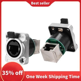 2 cổng kết nối mạng lá chắn rj45 8p8c nữ bảng điều khiển gắn ổ cắm rj45 đầu nối ethernet