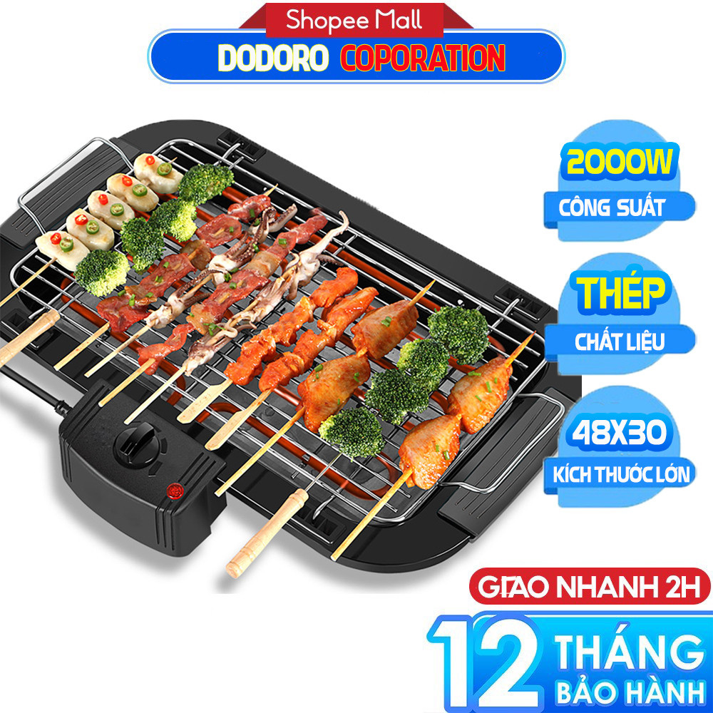 [BH 1 NĂM] Bếp nướng điện không khói DODORO Z785 công suất 2000W BẢO HÀNH 1 NĂM