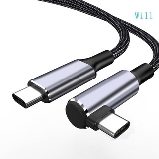 Cáp usb c sang c 100w sạc nhanh dây type-c có thể uốn cong 90 độ 480mbps nhanh