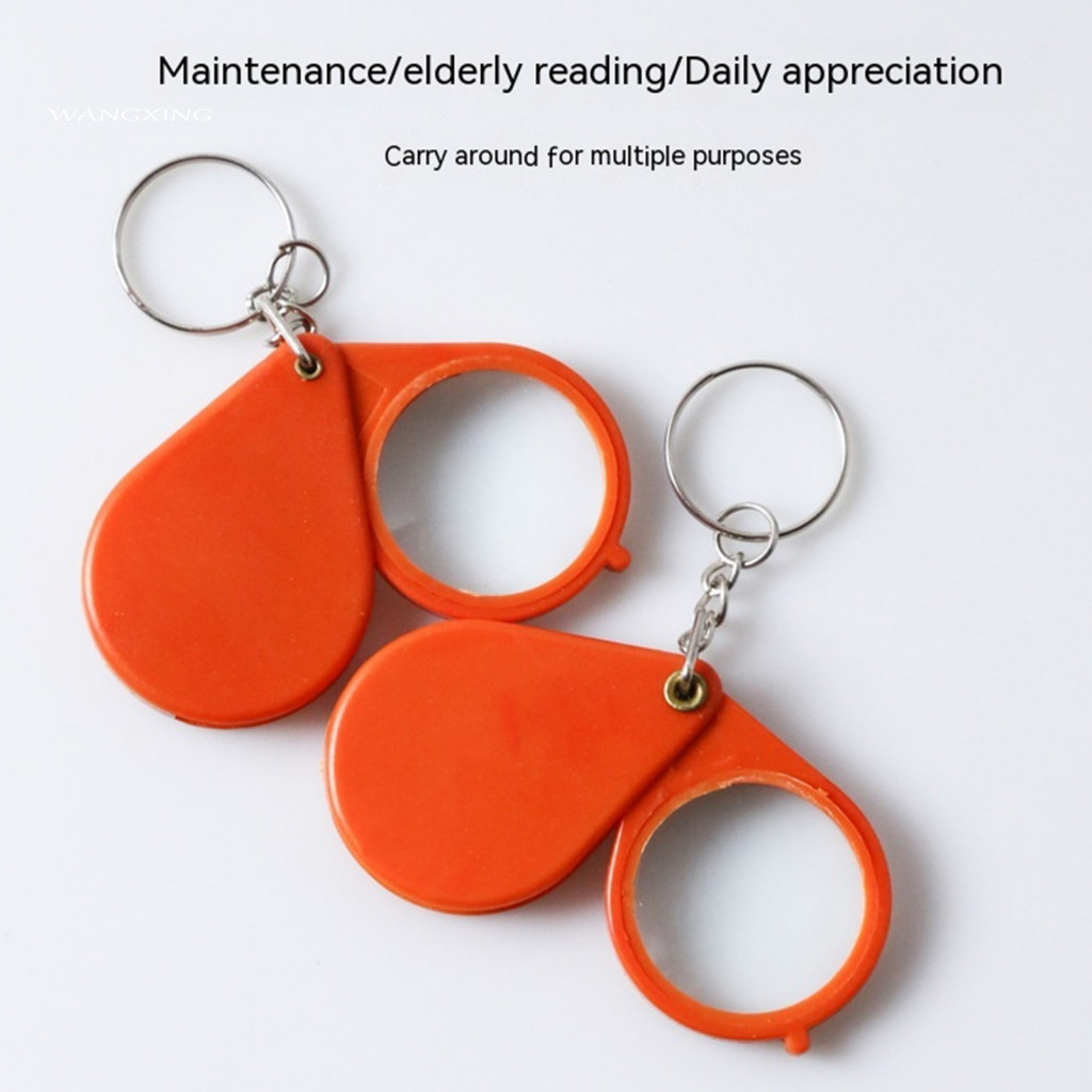 [Wx] Móc khóa kính lúp bằng không gỉ Phóng đại 10 lần Đánh giá cao gấp cổ Nhẹ phóng to Kính lúp đọc sách Kính lúp cho người già | BigBuy360 - bigbuy360.vn