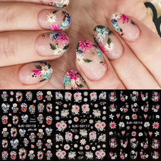 Hama Nail 5D Dập Nổi Móng Tay Nghệ Thuật Dán Bán Buôn Mùa Hè Hoa Nhỏ Nhiều Màu Sắc Tranh Sơn Dầu Phong Cách Trang Trí Móng Tay Dán Đề Can