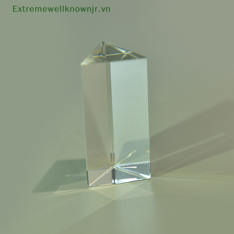Ervn 30 * 30 * 60mm Lăng kính hình tam giác BK7 Lăng kính quang học Vật lý thủy tinh Giảng dạy khúc xạ HOT | BigBuy360 - bigbuy360.vn