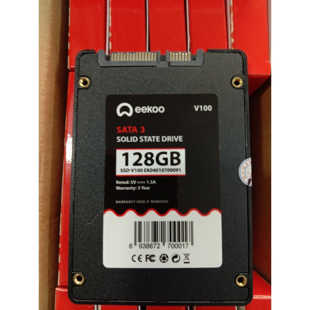 Ổ cứng lưu trữ ssd eekoo 128gb bảo hành 36 tháng.