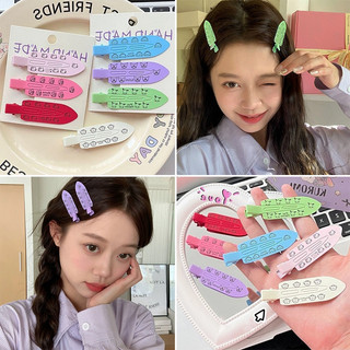 Dễ Thương Macaron Màu Tóc Ngọt Ngào Họa Tiết Hoạt Hình Chân Tóc Mùa Hè Mini Kẹp Tóc Thời Trang Phụ Kiện Tóc