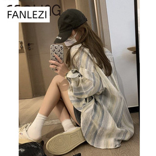 FANLEZI áo sơ mi nữ áo kiểu hàn quốc Định hình xu hướng phong cách độc đáo trendy WCS2440FYM 19Z240509