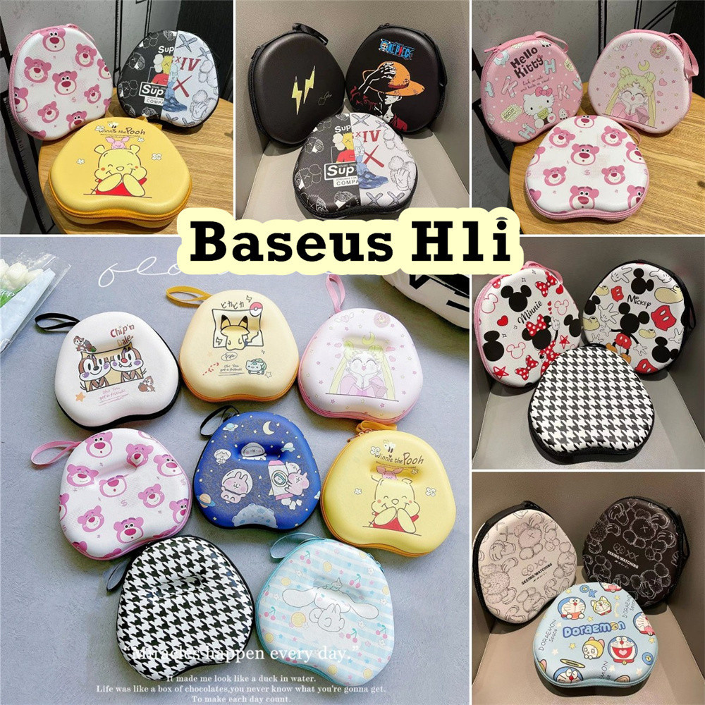 Dành Cho Tai Nghe Baseus H1i Hoạt Hình Sáng Tạo Hoạt Hình Earpads Túi Bảo Quản Hộp