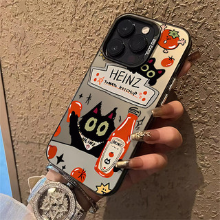 Ốp Điện Thoại Họa Tiết Mèo Đen Hoạt Hình Dễ Thương Tương Thích Cho IPhone 15 14 13 12 11 Pro Max X / XS Max XR 7 / 8 Plus Se2020 Vỏ Điện Thoại TPU Chống Sốc Silicon Cứng