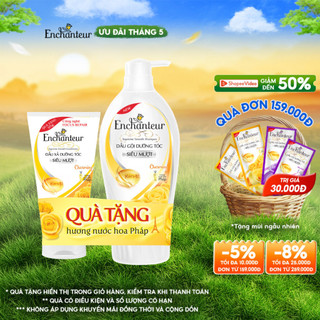Dầu gội hương nước hoa Enchanteur 650g + Tặng kèm Dầu xả Enchanteur 125g