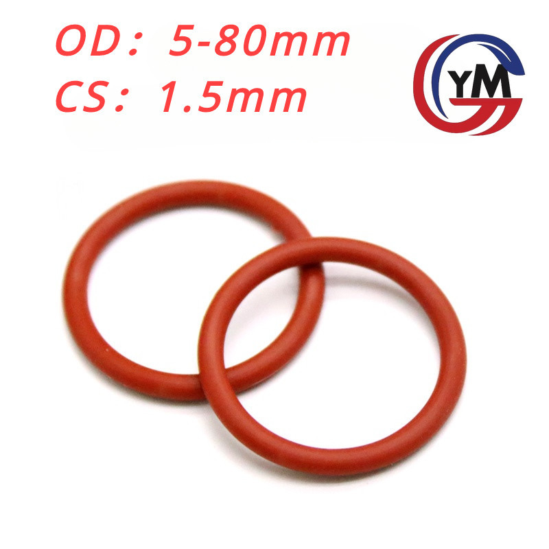 [Ymh1] Vòng đệm cao su oring/ gioăng VMQ (OD5-80mm * CS 1.5mm)